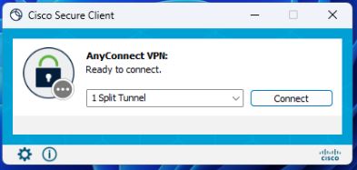 VPN connection window