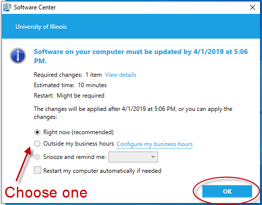 Image of Software Center interface