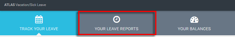 Your Leave Reports menus item is highlighted in red to emphasize that it should be clicked