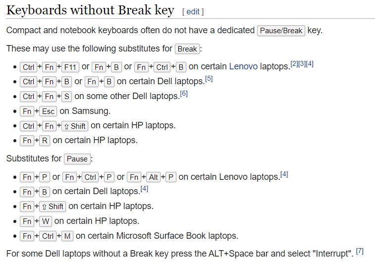 Pause Break Image from Wikipedia